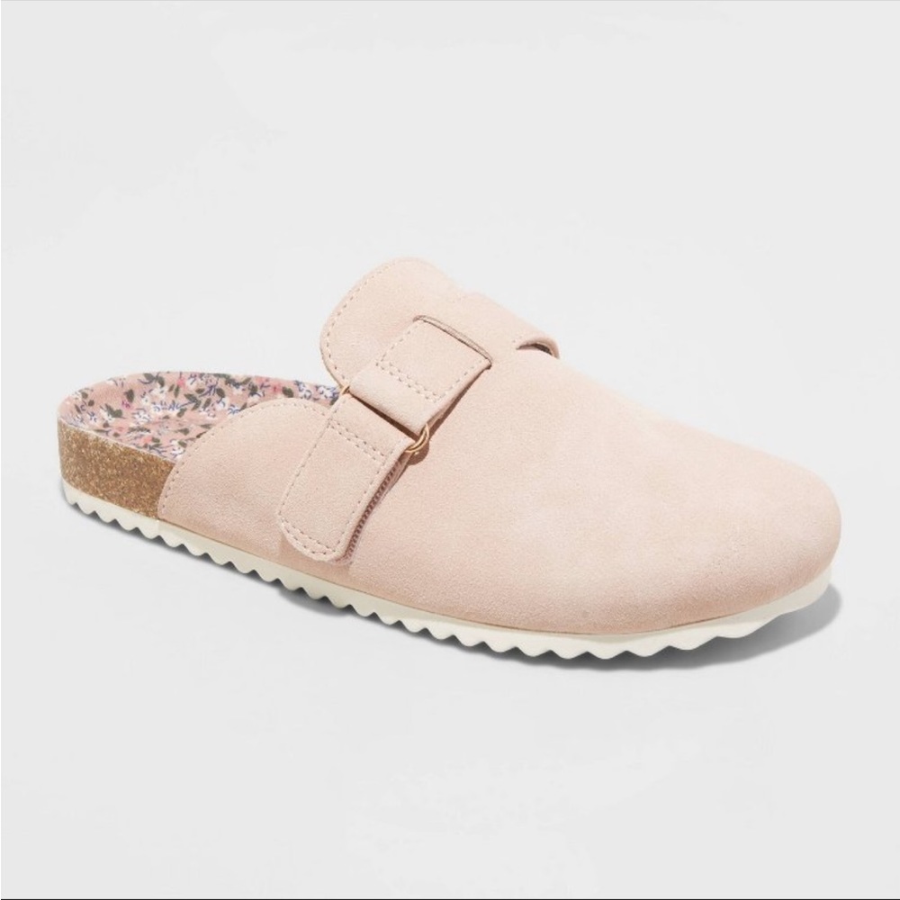 Cat & Jack Girls’ Perry Slip on Clogs, size 1 color is Blush